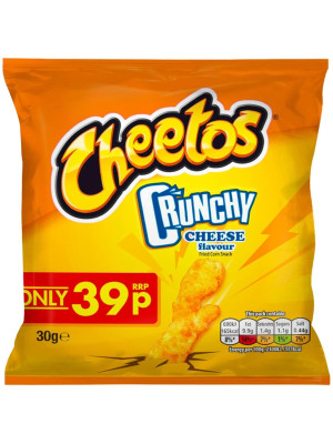 Cheetos Crunchy Cheese Corn Snacks, 30 g (Pack of 30)