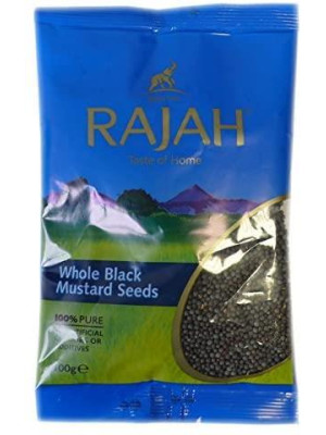 Rajah Whole Black Mustard Seeds, 100 g - single pack