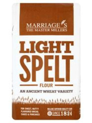 Marriage's Light Spelt flour 1kg - Pack of 2