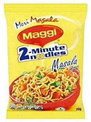 Maggi 2-Minute Instant Masala Noodles Spicy 70G (single pack)