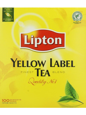 Lipton Yellow Label Tea 100 Tea Bags - Single pack