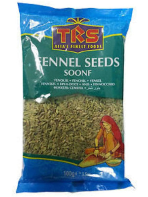 TRS Fennel Seeds (Soonf) 100g (Pack of 2)