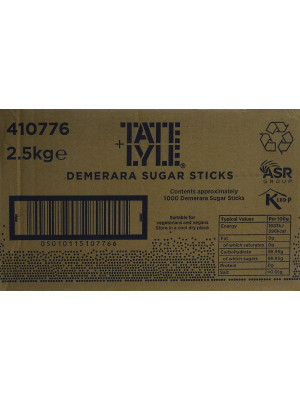 Tate & Lyle Sugars Demerara Sugar Sticks (pack of 1000)