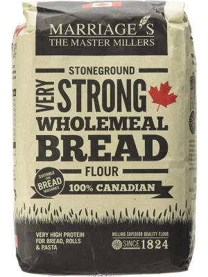 Marriages 100 Percent Canadian Very Strong Wholemeal Flour 1.5 Kg (Pack of 5)