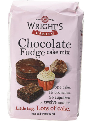 Wrights Baking Chocolate Fudge Cake Mix 500 g (Pack of 5)