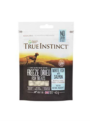Natures - True Instinct White Fish & Salmon Freeze Dried Treats for Adult Dogs - 40g