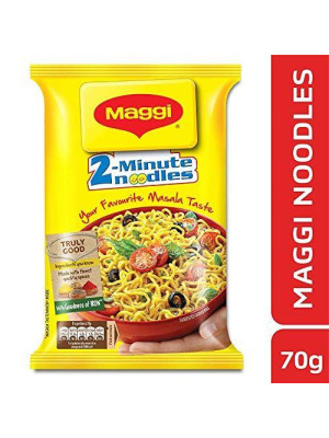 2 Minute Noodles Masala 70g Packet - Nestle Maggi (20 Pack X 70G)