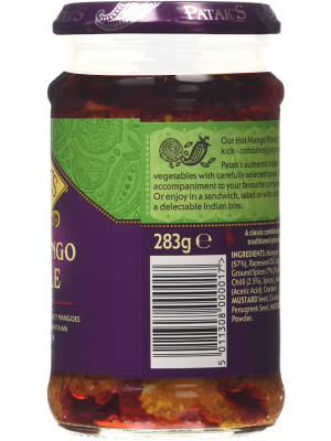 Patak's Hot Mango Pickle - 283g (pack of 2)