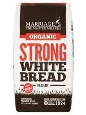6 Pack of W H Marriage Organic Strong White Flour 1000 g