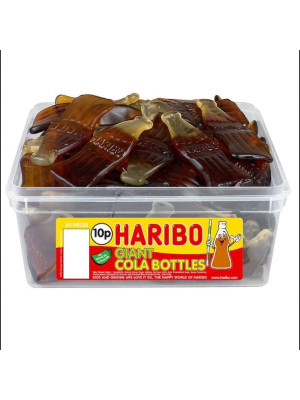 HARIBO SWEET PARTY TUB (GIANT FIZZY COLA BOTTLES)