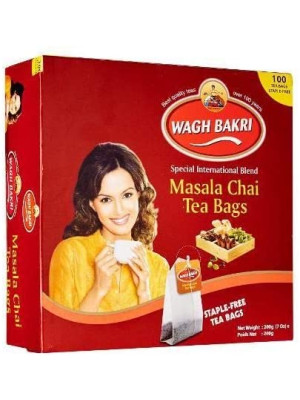 Wagh Bakri Masala Tea Bags 100 Click to open expanded view Wagh Bakri Masala Tea Bags 100 pack of 1